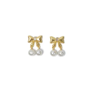 The Ari Pearl Ribbon Earring