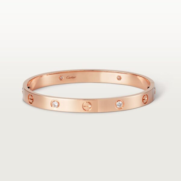 Love Bracelet 4 Diamonds, Rose Gold - B6069917