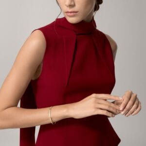 Diamonds Paved Love Bracelet, Small Model, Yellow Gold - N6710617