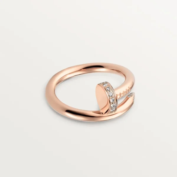 Juste Un Clou Ring Small Model, Diamond, Rose Gold - B4094800