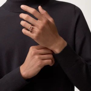 Juste Un Clou Ring Small Model, Diamond, Rose Gold - B4094800