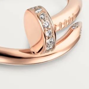 Juste Un Clou Ring Small Model, Diamond, Rose Gold - B4094800
