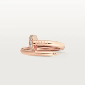 Juste Un Clou Ring Small Model, Diamond, Rose Gold - B4094800