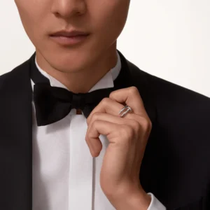 Juste Un Clou Ring Small Model, Diamond, White Gold - B4092700