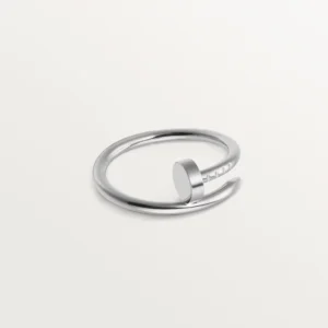 Juste Un Clou Ring Small Model, White Gold - B4226000