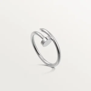 Juste Un Clou Ring Small Model, White Gold - B4226000