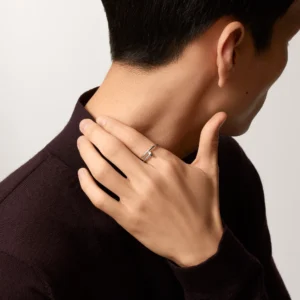 Juste Un Clou Ring Small Model, White Gold - B4226000