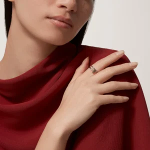 Juste Un Clou Ring Small Model, White Gold - B4226000