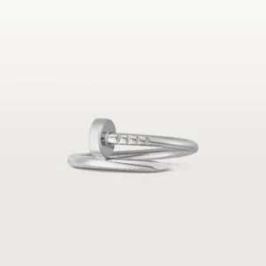 Juste Un Clou Ring Small Model, White Gold - B4226000