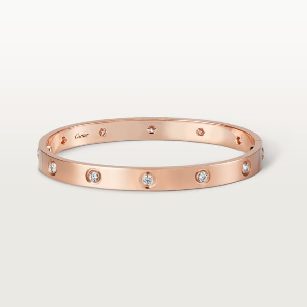 Love Bracelet 10 Diamonds, Rose Gold - B6070217