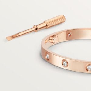 Love Bracelet 10 Diamonds, Rose Gold - B6070217