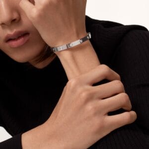 Love Bracelet 10 Diamonds, White Gold - B6070417