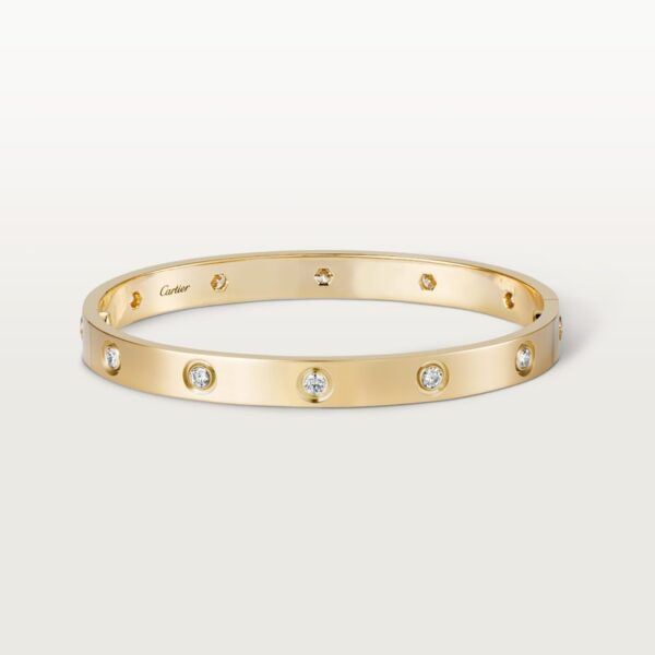 Love Bracelet 10 Diamonds, Yellow Gold - B6070317