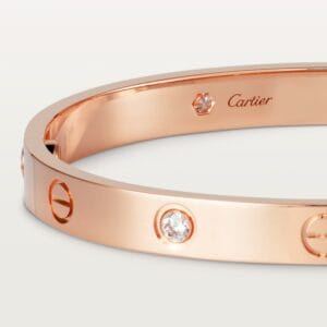 Love Bracelet 4 Diamonds, Rose Gold - B6069917