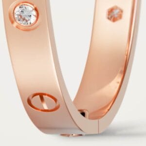 Love Bracelet 4 Diamonds, Rose Gold - B6069917