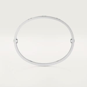 Love Bracelet 4 Diamonds, White Gold - B6070117