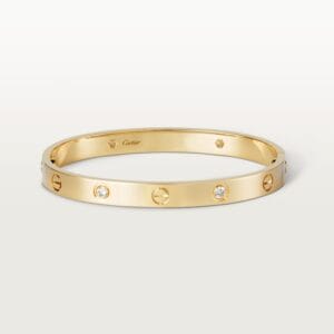 Love Bracelet 4 Diamonds, Yellow Gold - B6070017