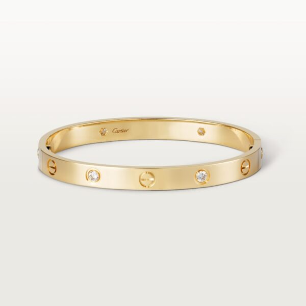 Love Bracelet 4 Diamonds, Yellow Gold - B6070017