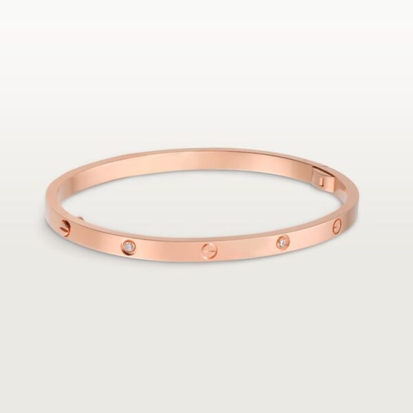 Love Bracelet Small Model, 6 Diamonds, Rose Gold - B6047617