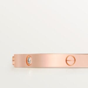 Love Bracelet Small Model, 6 Diamonds, Rose Gold - B6047617
