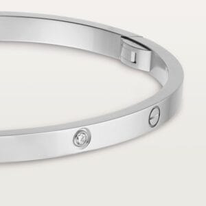 Love Bracelet Small Model, 6 Diamonds, White Gold - B6047717