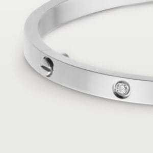 Love Bracelet Small Model, 6 Diamonds, White Gold - B6047717