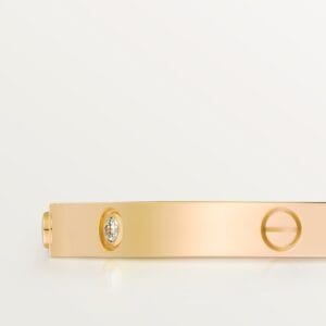 Love Bracelet Small Model, 6 Diamonds, Yellow Gold - B6047217