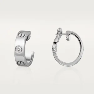 Love Earrings, Diamond, White Gold - B8022800