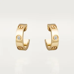 Love Earrings, Diamond, Yellow Gold - B8022900