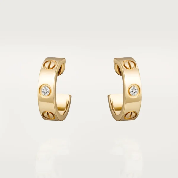 Love Earrings, Diamond, Yellow Gold - B8022900