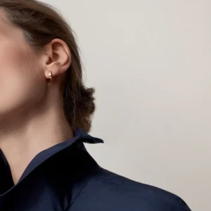 Love Earrings Small Model, Yellow Gold - B8028800