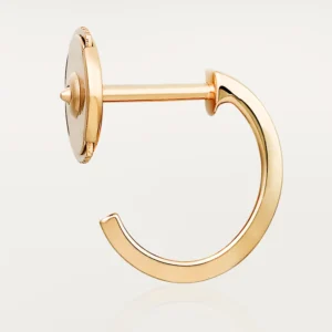 Love Earrings Small Model, Yellow Gold - B8028800