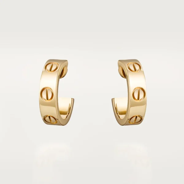 Love Earrings, Yellow Gold - B8022500