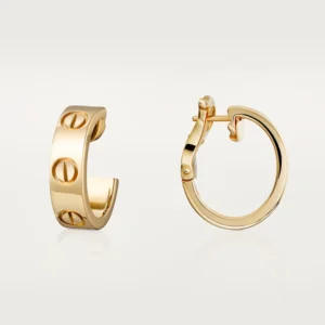 Love Earrings, Yellow Gold - B8022500