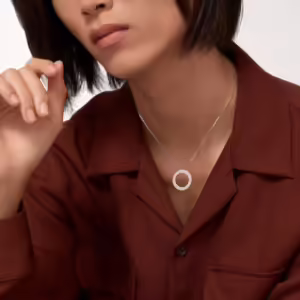 Love Necklace, White Gold - B7014300