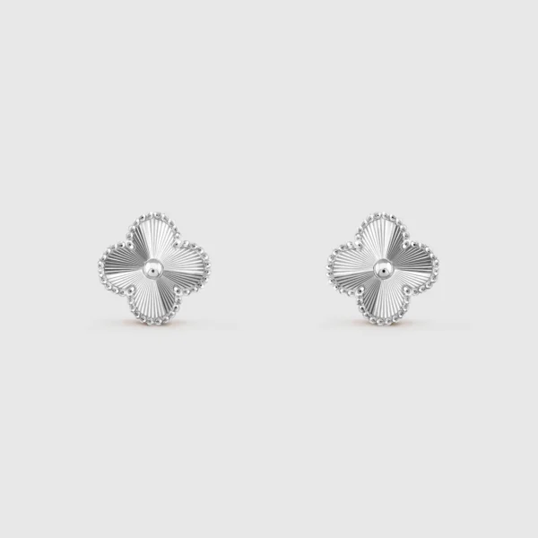 Vintage Alhambra Earrings, White Gold - VCARP9XF00