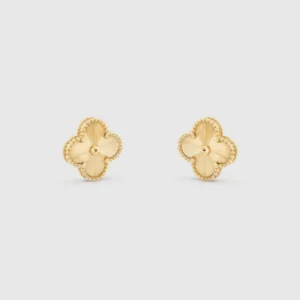 Vintage Alhambra Earrings, Yellow Gold - VCARP3JL00