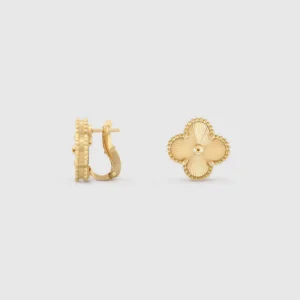 Vintage Alhambra Earrings, Yellow Gold - VCARP3JL00