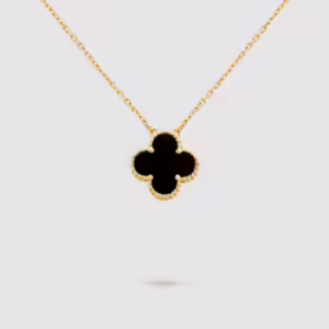 Vintage Alhambra Pendant, Onyx, Yellow Gold - VCARA45800