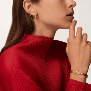 LOVE single earrings, multiwear, half-paved